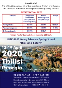 2nd Eurasian Conference on “Innovations in Minimization of Natural and Technological Risks” (RISK-2020)